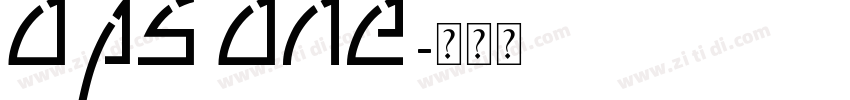 ops one字体转换